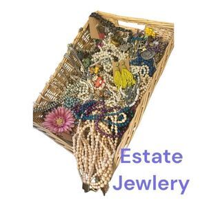 Estate Jewlery lot vintage and modern over 3lbs 
Wearable and craft-able